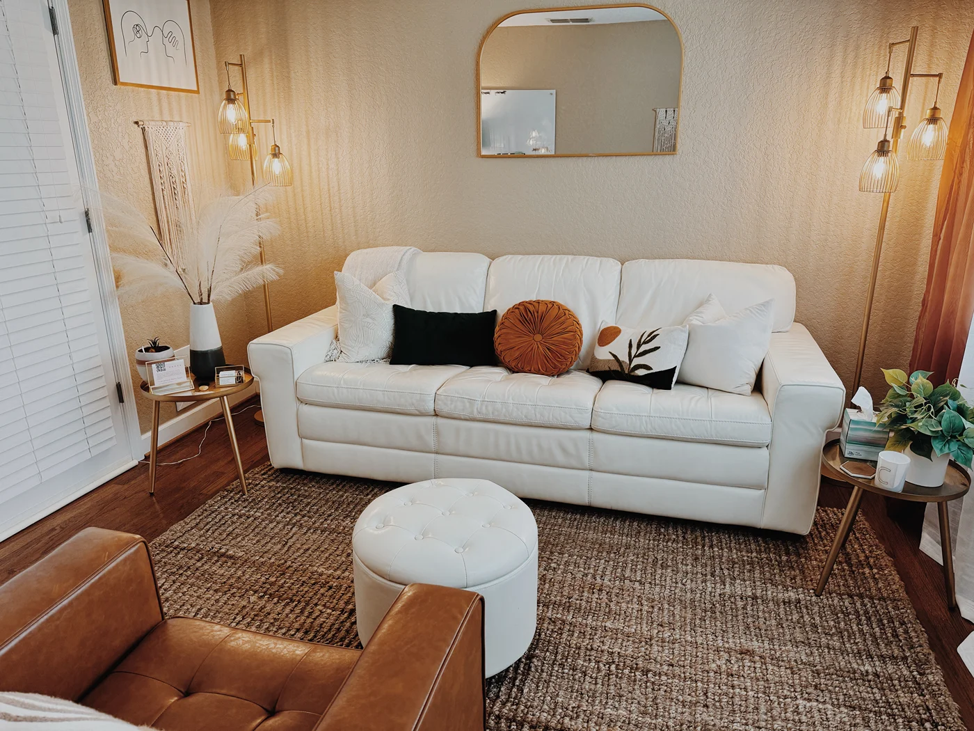 Lorenza Rodriguez's counseling office at Orlando Thrive Therapy, offering a private space for therapy sessions.